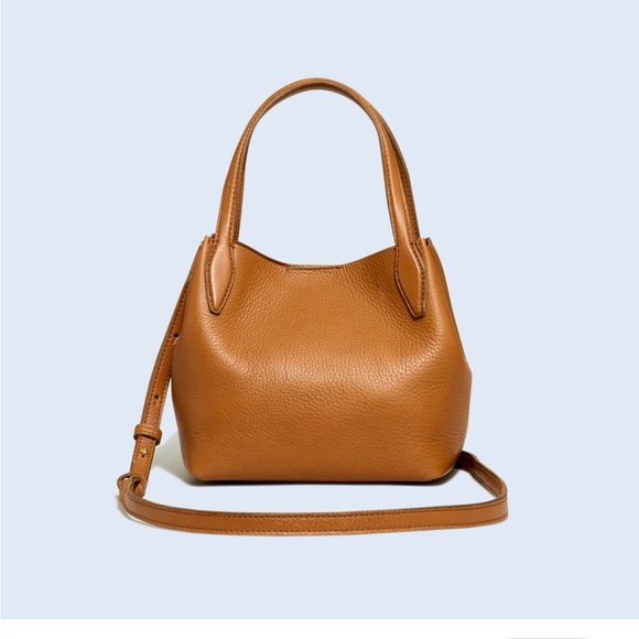 Madewell Handbags - Madewell The Mini Shopper Tote in Soft Grain Pebbled Leather